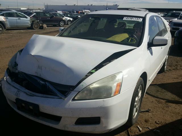 1HGCM55336A050896 - 2006 HONDA ACCORD WHITE photo 2