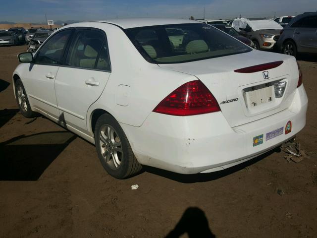 1HGCM55336A050896 - 2006 HONDA ACCORD WHITE photo 3