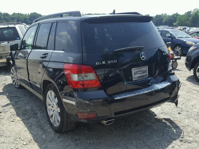 WDCGG8HB2BF653647 - 2011 MERCEDES-BENZ GLK 350 4M BLACK photo 3