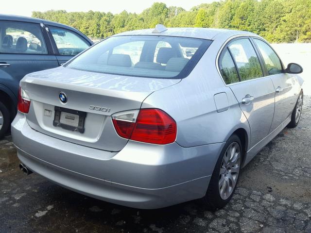 WBAVB33566KR75251 - 2006 BMW 330 I SILVER photo 4