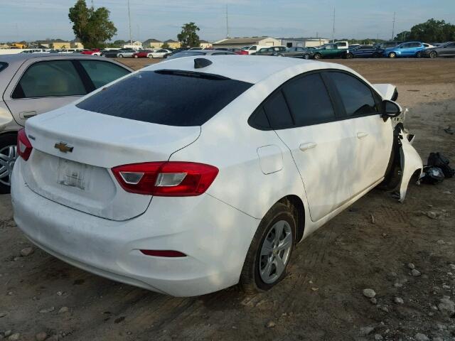 1G1BC5SM2H7217607 - 2017 CHEVROLET CRUZE LS WHITE photo 4