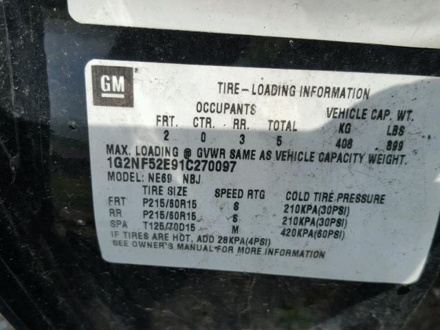 1G2NF52E0YM862217 - 2000 PONTIAC GRAND AM S 黑色 照片 10