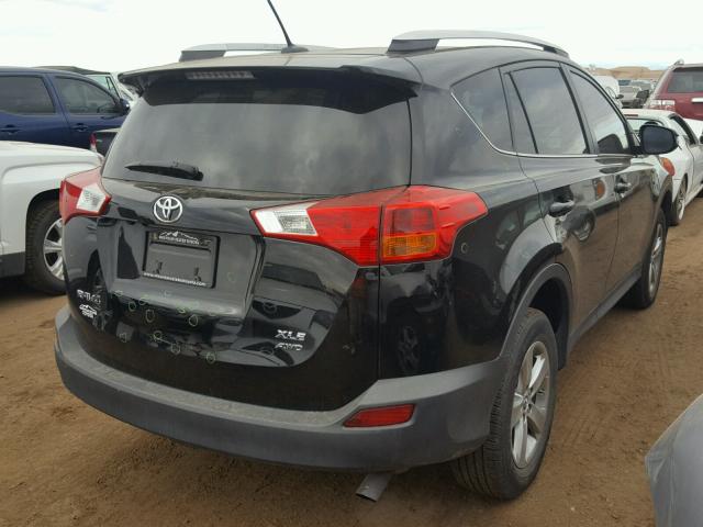 2T3RFREV5FW368189 - 2015 TOYOTA RAV4 XLE BLACK photo 4