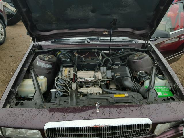 1G4AG54N7P6425284 - 1993 BUICK CENTURY MAROON photo 7