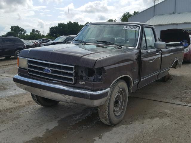 1FTHF25H7LLB24166 - 1990 FORD F250 BROWN photo 2