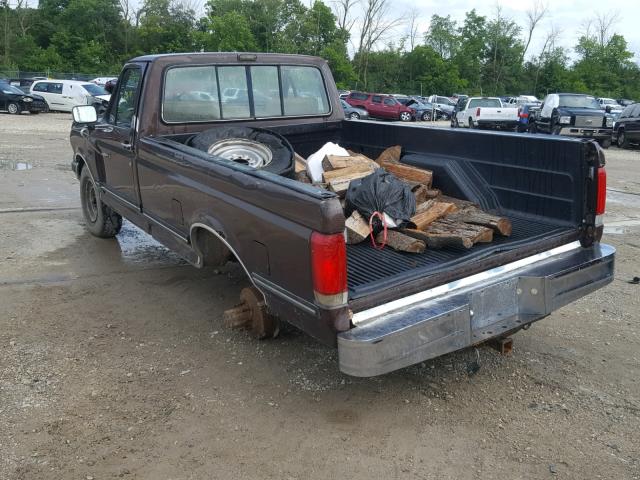 1FTHF25H7LLB24166 - 1990 FORD F250 BROWN photo 3