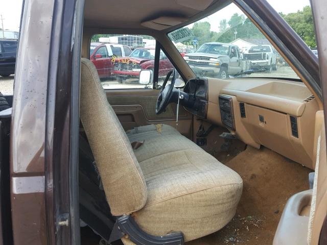 1FTHF25H7LLB24166 - 1990 FORD F250 BROWN photo 5