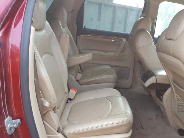 5GZEV23757J148496 - 2007 SATURN OUTLOOK XR წითელი ფოტო 6