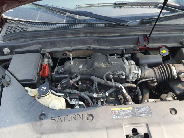 5GZEV23757J148496 - 2007 SATURN OUTLOOK XR წითელი ფოტო 7