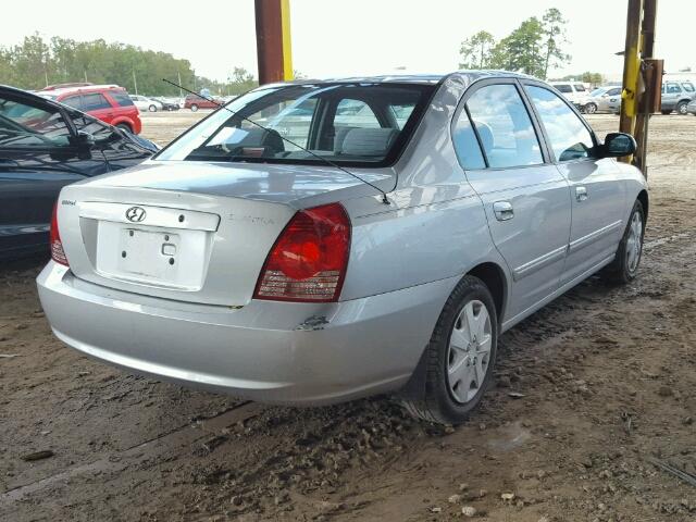 KMHDN46D65U061790 - 2005 HYUNDAI ELANTRA GL SILVER photo 4