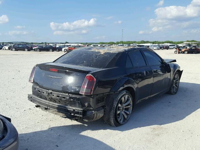 2C3CCABG5CH173697 - 2012 CHRYSLER 300 V6 BLACK photo 4