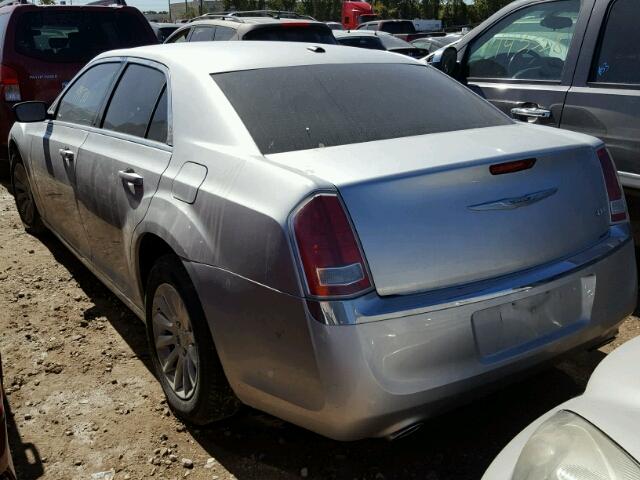 2C3CCAAG1CH206342 - 2012 CHRYSLER 300 SILVER photo 3