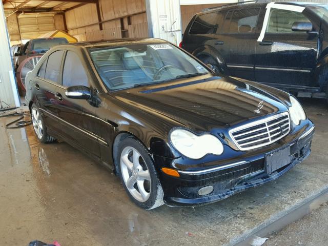 WDBRF52H76E021928 - 2006 MERCEDES-BENZ C GENERATI BLACK photo 1