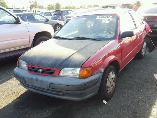 JT2AC52L2V0207621 - 1997 TOYOTA TERCEL CE RED photo 2