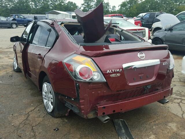 1N4AL2AP2BC151657 - 2011 NISSAN ALTIMA MAROON photo 3