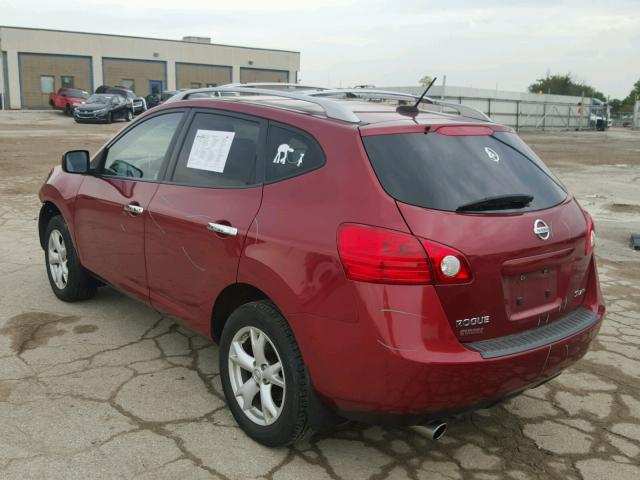 JN8AS5MVXAW124944 - 2010 NISSAN ROGUE RED photo 3