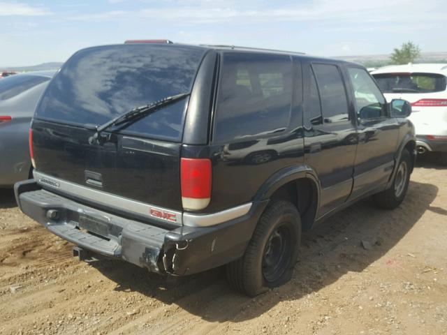 1GKCS13W812142815 - 2001 GMC JIMMY BLACK photo 4