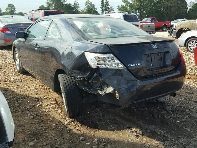 2HGFG11638H520717 - 2008 HONDA CIVIC LX BLACK photo 3