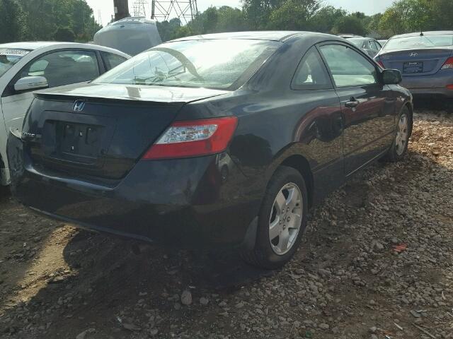 2HGFG11638H520717 - 2008 HONDA CIVIC LX BLACK photo 4