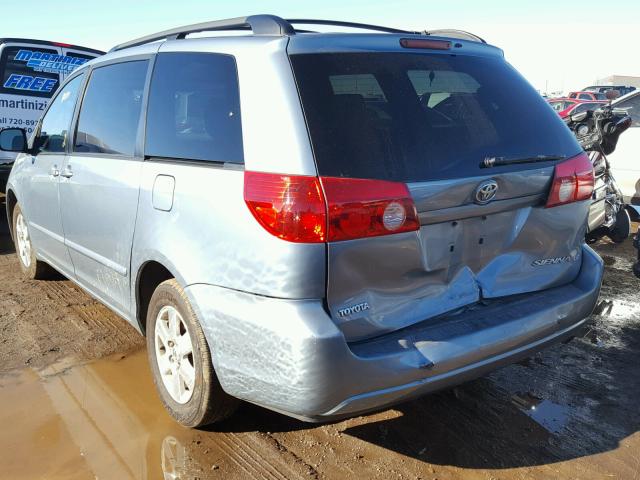 5TDZA23C56S499860 - 2006 TOYOTA SIENNA CE BLUE photo 3