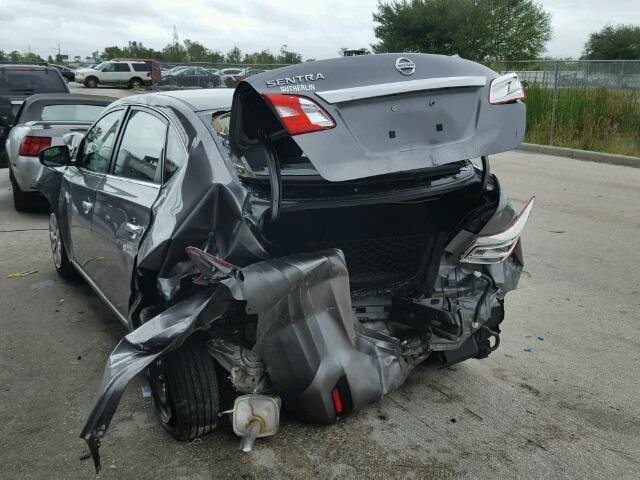 3N1AB7AP3HY289057 - 2017 NISSAN SENTRA S GRAY photo 3