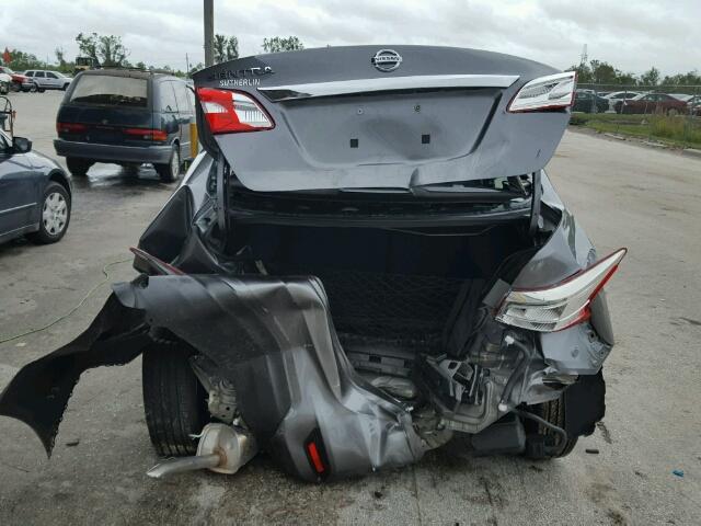 3N1AB7AP3HY289057 - 2017 NISSAN SENTRA S GRAY photo 9