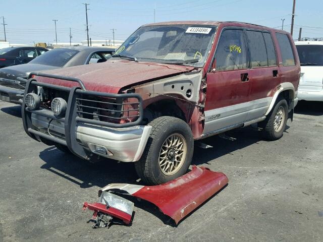 JACDJ58VXV7903023 - 1997 ISUZU TROOPER S BURGUNDY photo 2