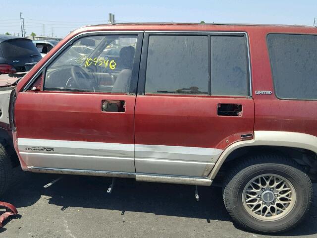 JACDJ58VXV7903023 - 1997 ISUZU TROOPER S BURGUNDY photo 9