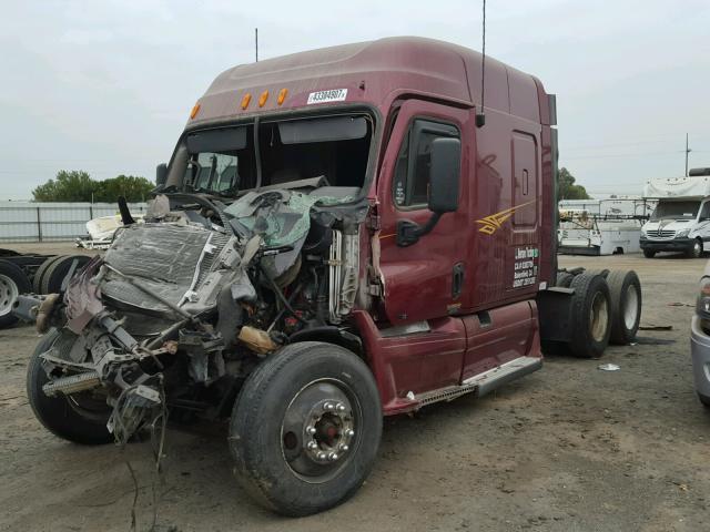 1FUJGLDR1CSBA3115 - 2012 FREIGHTLINER CASCADIA 1 MAROON photo 2