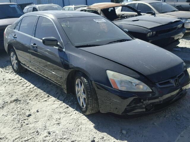 1HGCM66574A044280 - 2004 HONDA ACCORD EX BLACK photo 1