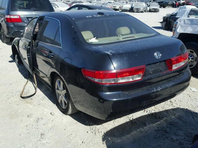 1HGCM66574A044280 - 2004 HONDA ACCORD EX BLACK photo 3