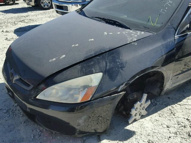 1HGCM66574A044280 - 2004 HONDA ACCORD EX BLACK photo 9