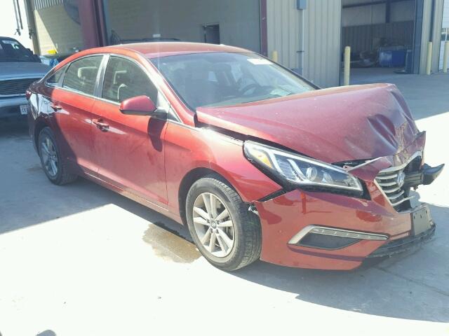 5NPE24AF2FH122106 - 2015 HYUNDAI SONATA RED photo 1