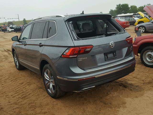 3VV4B7AX4JM132548 - 2018 VOLKSWAGEN TIGUAN SEL GRAY photo 3