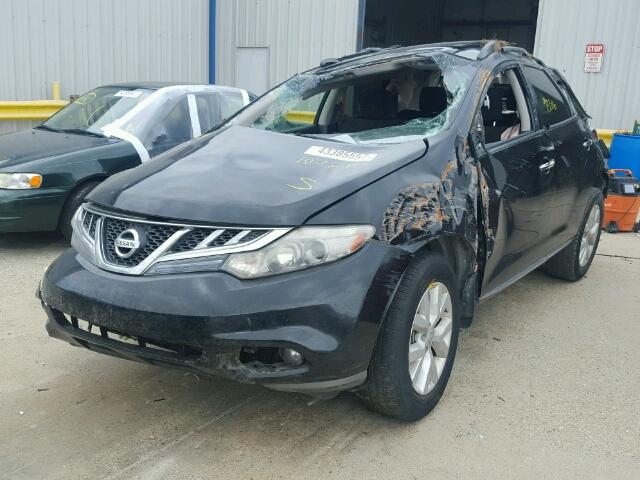 JN8AZ1MU7BW060567 - 2011 NISSAN MURANO BLACK photo 2