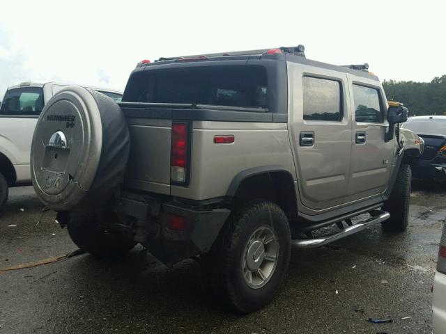 5GRGN22U27H112725 - 2007 HUMMER H2 SUT SILVER photo 4