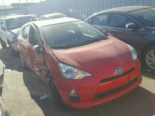 JTDKDTB36E1059996 - 2014 TOYOTA PRIUS C RED photo 1