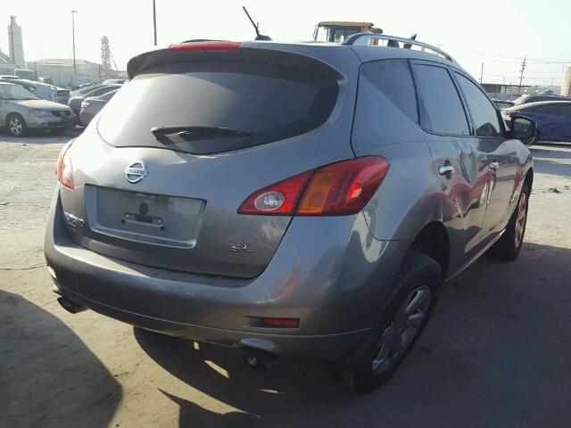 JN8AZ1MU8AW020366 - 2010 NISSAN MURANO GRAY photo 4