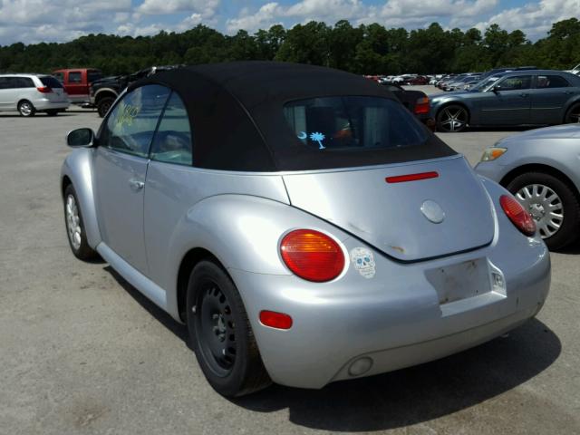 3VWCM31Y54M335262 - 2004 VOLKSWAGEN NEW BEETLE ვერცხლისფერი ფოტო 3