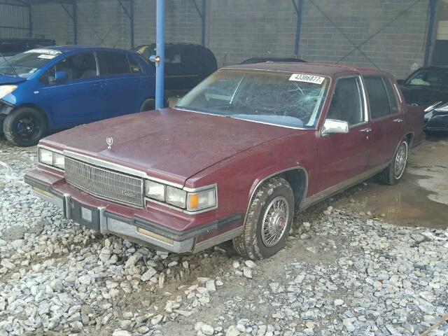 1C6CB698514801349 - 1985 CADILLAC FLEETWOOD BURGUNDY photo 2