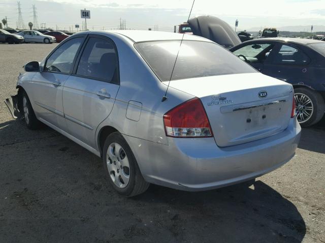 KNAFE122075418147 - 2007 KIA SPECTRA EX SILVER photo 3