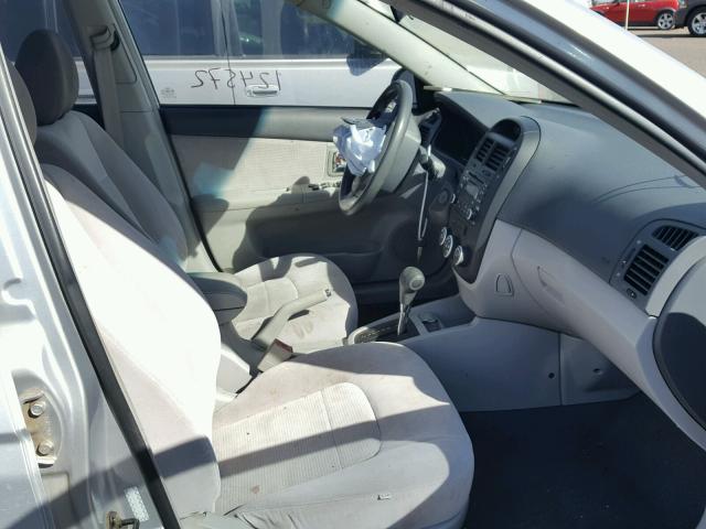 KNAFE122075418147 - 2007 KIA SPECTRA EX SILVER photo 5