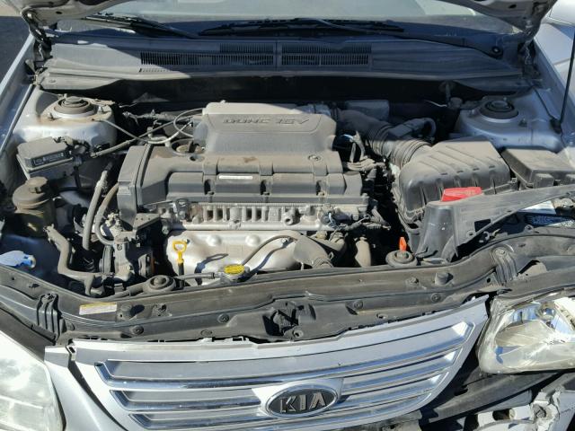 KNAFE122075418147 - 2007 KIA SPECTRA EX SILVER photo 7