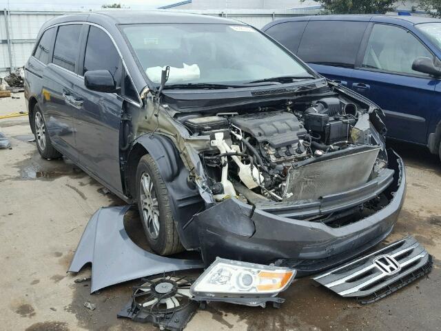 5FNRL5H41DB058449 - 2013 HONDA ODYSSEY GRAY photo 1