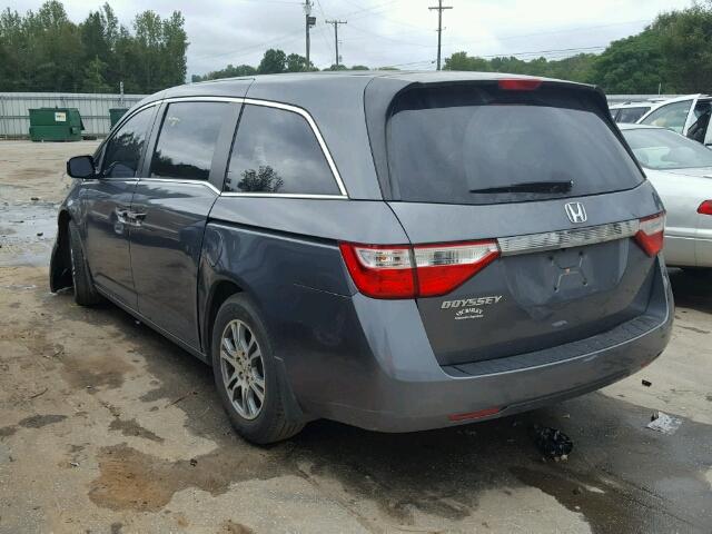 5FNRL5H41DB058449 - 2013 HONDA ODYSSEY GRAY photo 3