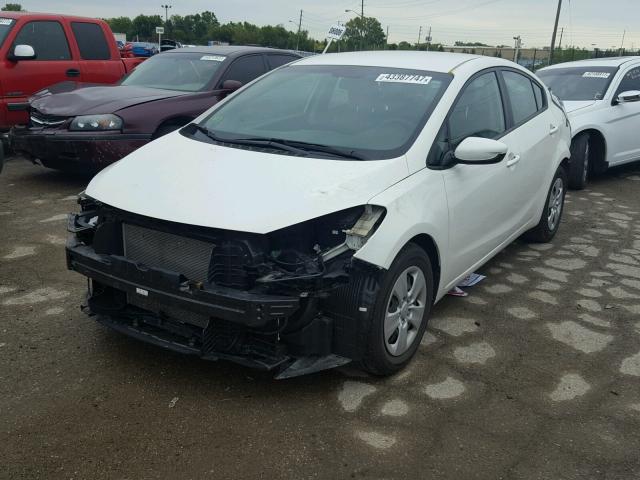 KNAFK4A69G5476563 - 2016 KIA FORTE LX WHITE photo 2