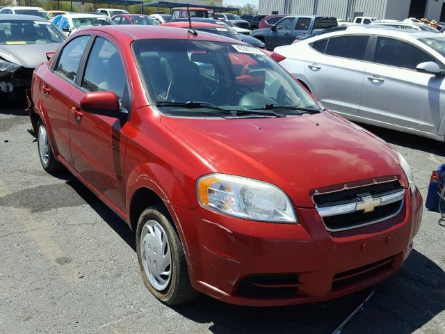 KL1TD5DE9AB120459 - 2010 CHEVROLET AVEO LS RED photo 1