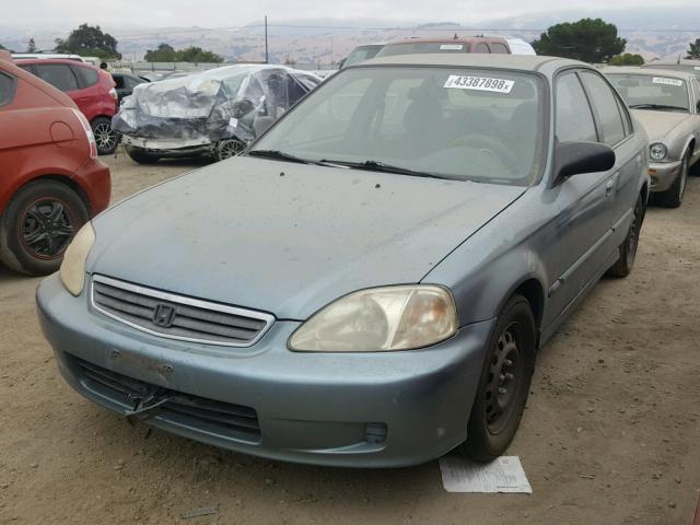 2HGEJ6614YH526470 - 2000 HONDA CIVIC BASE 蓝色 照片 2