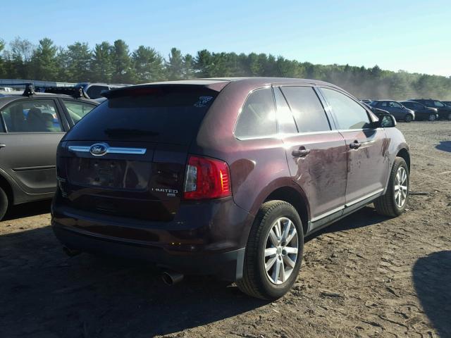 2FMDK4KC7BBA95101 - 2011 FORD EDGE LIMIT PURPLE photo 4