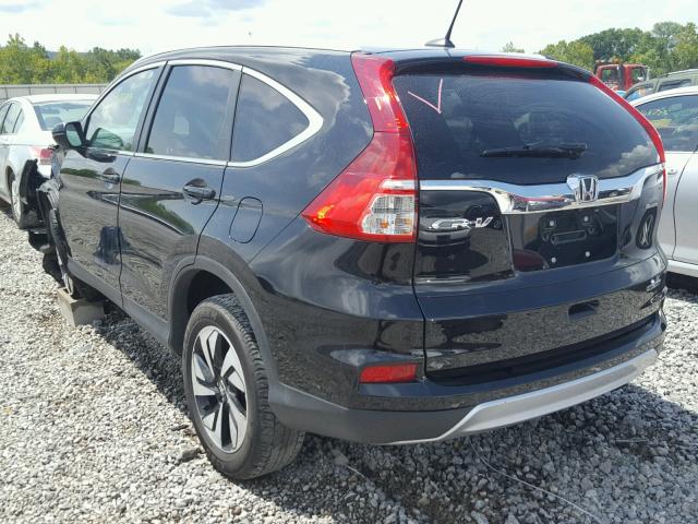 5J6RM3H93GL022917 - 2016 HONDA CR-V TOURI BLACK photo 3